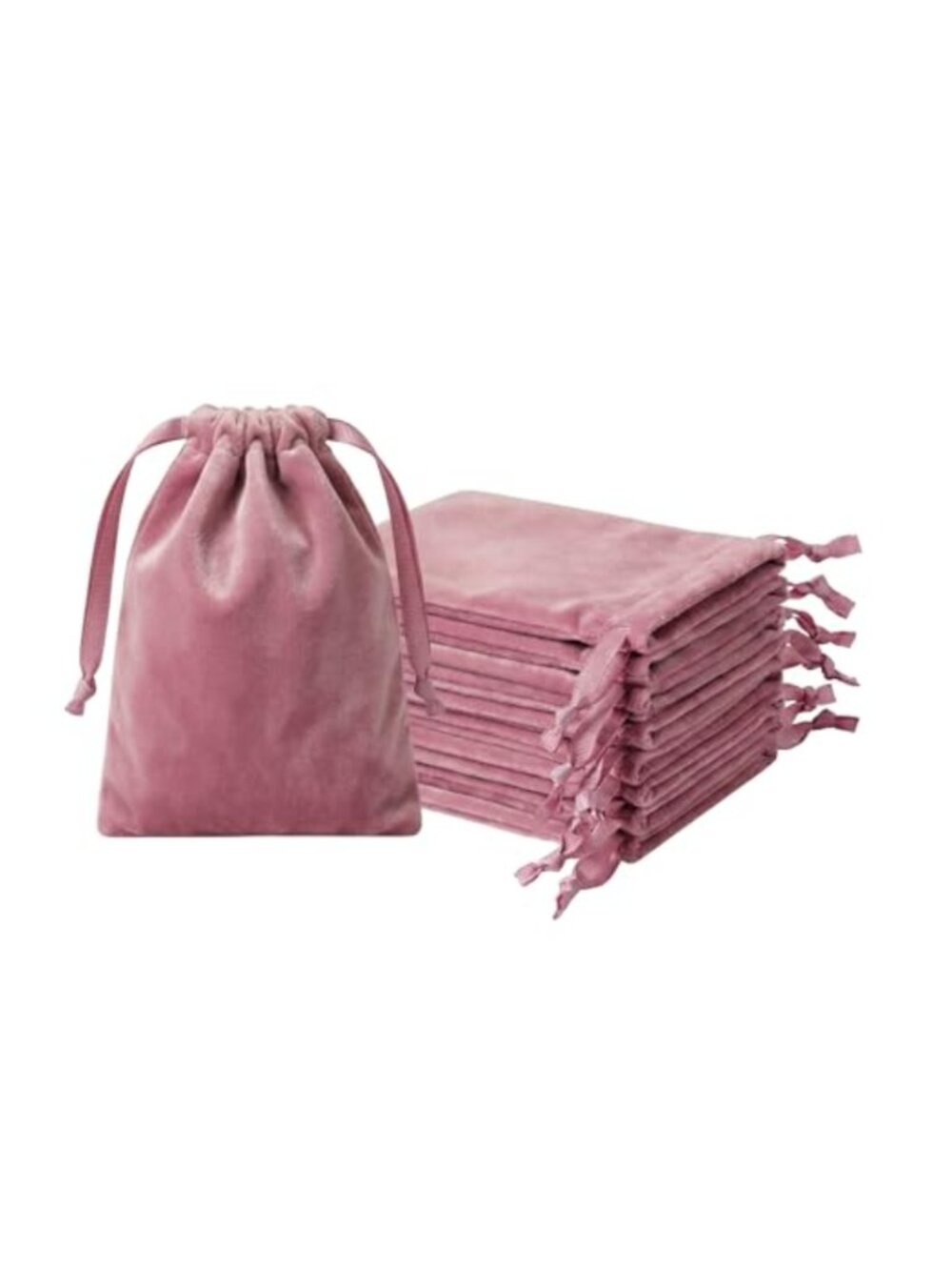 12pc Velvet Drawstring Gift Bags 4x6 Jewelry Pouches Party Favor Wedding